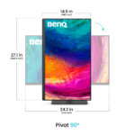 BenQ 27" PD2706QN 2K IPS Daisy Chain KVM USB-C 90W Designer Monitor - Image 5
