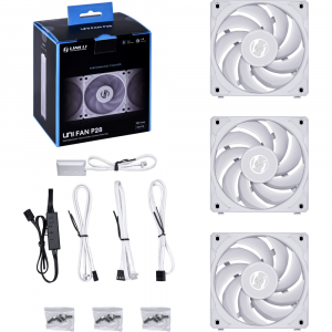 Lian Li UNI FAN P28 Case Fan - White (3-Pack)