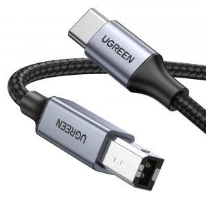 UGreen US370 USB-C to Printer (B) Cable Nylon Braided - 1m