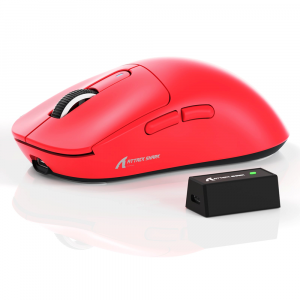 Attack Shark X3PRO Three Modes 8K Gaming Mouse 59g, RED