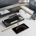 Attack Shark X75 Full Aluminum Wireless Gasket Gaming Mechanical Keyboard, Star Black - Image 6