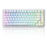 Attack Shark X82PRO HE Wireless Magnetic Switch Gaming Keyboard, White Contours