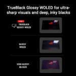 ASUS 32" ROG Strix OLED XG32UCWG TrueBlack Glossy Dual mode (4K@165Hz, FHD@330Hz), 0.03ms HDR400 USB-C HDMI 2.1 Ai Gaming Monitor - Image 3
