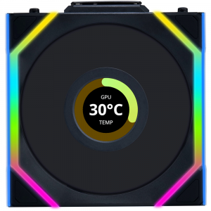 Lian Li UNI FAN SL Wireless LCD 120 ARGB 120mm Fan - Black (1-Pack)