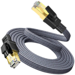 Twisted Minds CAT8 Flat Braided RJ45 FTP 40Gbps Ethernet Network Cable - 10m