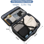 Matein 115900 XL Traveling Suitcase Backpack Laptop Bag X-large 34L Capacity, Black - Image 8