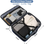 Matein 115900 XL Traveling Suitcase Backpack Laptop Bag X-large 34L Capacity, Blue - Image 8