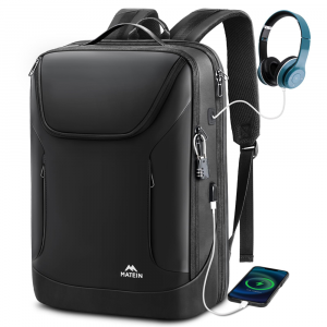 Matein 172200 17" Classic Waterproof Backpack Laptop Bag with Lock & USB Charging Port