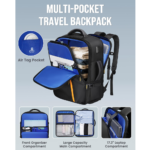 Matein 174600 17" Travel Laptop Backpack Expandable Carry-on Bag, Black - Image 7