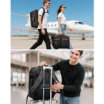 Matein 174600 17" Travel Laptop Backpack Expandable Carry-on Bag, Black - Image 3