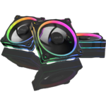 ASUS Prime MR120 ARGB Reverse Fan Dual-sided Lighting, 3-Pack, Black - Image 2