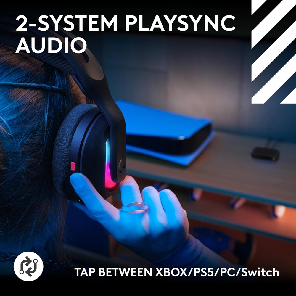 Astro A20 X LIGHTSPEED Wireless Gaming Headset with PLAYSYNC AUDIO and LIGHTSYNC RGB, White - Image 4