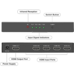 Jasoz G151 4K@30Hz 4-Port HDMI Splitter 1 in 4 out - Image 2