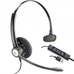 Plantronics Entera HW111N Headset with USB Connection (For Call Center) One Sided