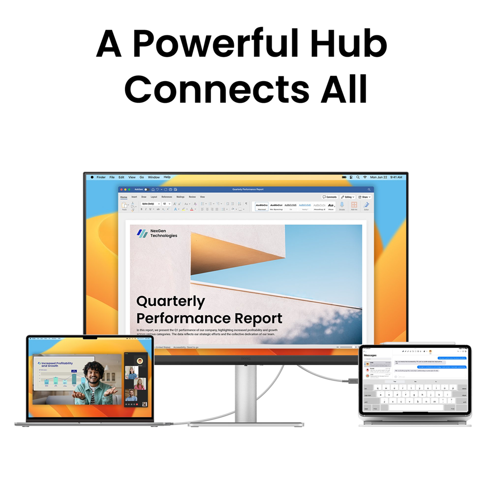 BenQ 27" MA270UP 4K Glossy Monitor for MacBook Pro and MacBook Air with USB-C 90W Speakers - Image 4