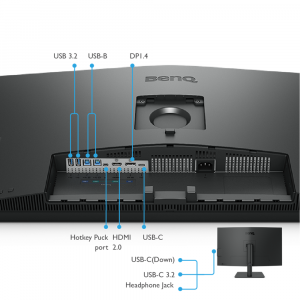 BenQ 32" PD3205U 4K UHD sRGB HDR10 USB-C Designer Monitor - Image 3