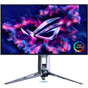 ASUS 27" ROG Swift OLED PG27AQWP-W Glossy Tandem 0.02ms, (Dual-Mode 2K 540Hz, HD 720Hz) DisplayPort 2.1, HDMI 2.1 Gaming Monitor