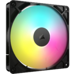 Corsair RS140 ARGB 140mm PWM Case Fan, 1-Pack - Black