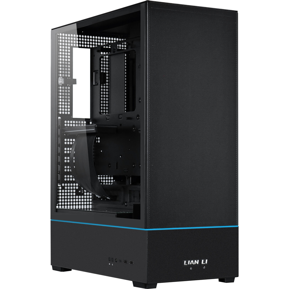 LIAN LI SUP01 ATX Mid Tower PC Case - Black, 3-Fans
