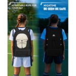 Matein 669400 15.6" Football Backpack with Shoe Holder Laptop Bag, Black - Image 5