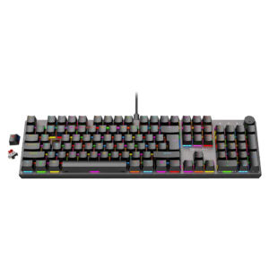 MeeTion MK009 Pro Hot-swap Mechanical Gaming RGB Keyboard, Red Switch - Arabic English - Image 3