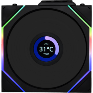Lian Li UNI FAN TL120 Wireless LCD ARGB 120mm Fan (Reverse Blade) - Black (1-Pack)