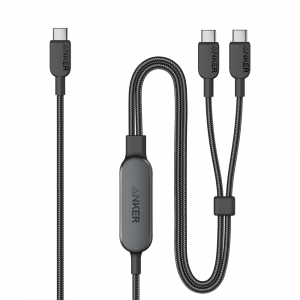 Anker 8895 2-in-1 USB-C to USB-C Cable (4ft, 140W) A8895H11