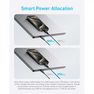Anker 8895 2-in-1 USB-C to USB-C Cable (4ft, 140W) A8895H11 - Image 3
