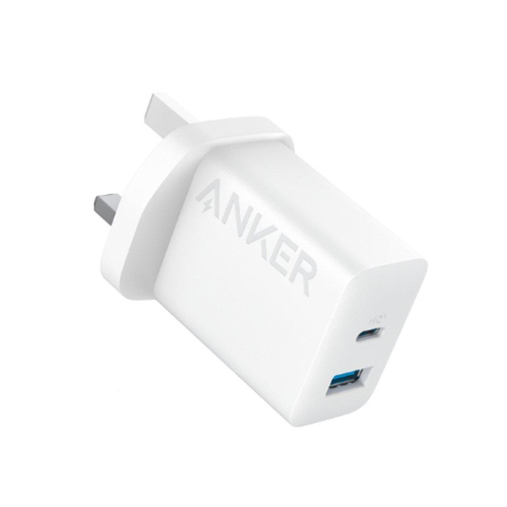 Anker 2348 Charger Adapter (20W, 2-Ports) -White - A2348K21