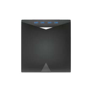 Heatz ZY17 External DVD Drive 7in1 Dual Port USB-A/USB-C Portable Burner Writer & USB hub - Image 3