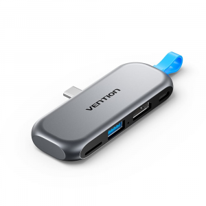 Vention THYH0 USB-C to 4-in-1 HDMI 4K 60Hz Hub Docking Station Adapter