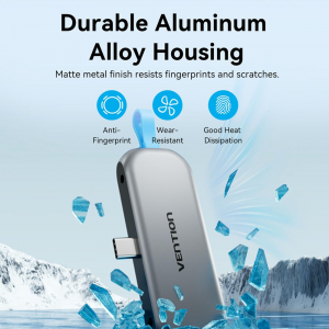Vention THYH0 USB-C to 4-in-1 HDMI 4K 60Hz Hub Docking Station Adapter - Image 8