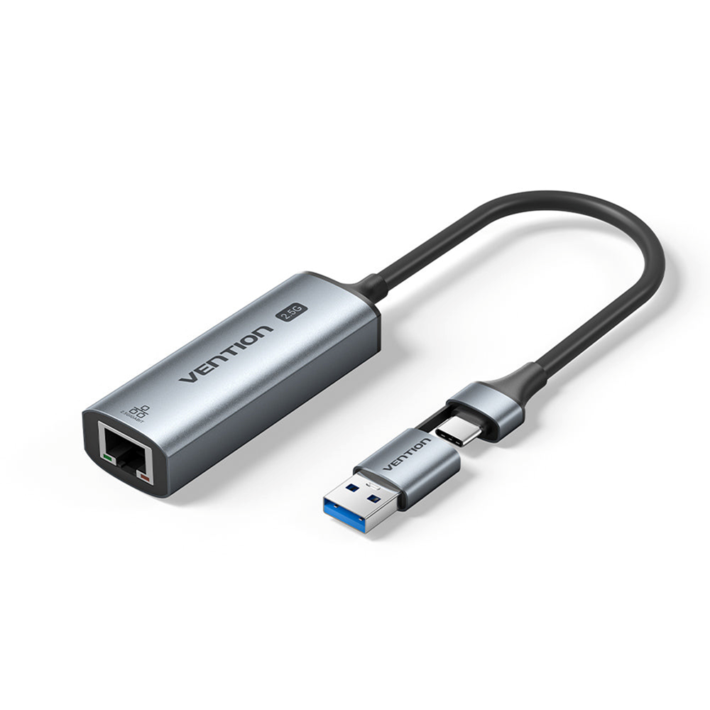 Vention CFUHB USB-C/USB-A to 2.5G Ethernet Network RJ45 Adapter
