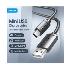 Jasoz D108 Mini USB 2.0 Cable Type-A to Mini-B M/M, 1.5m - Black - Image 3