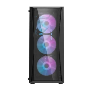 darkFlash DK352 Plus Mid Tower ATX PC Case, 4-Fans, Black - Image 5