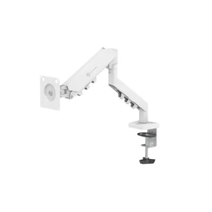 GameOn GO5501 Single Monitor 17″ – 32″ Arm Desk Mount Table Stand Full Motion Flat, Curved, 2-9 KG, White