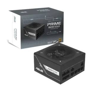 ASUS Prime 850W Gold Black Edition ATX 3.1 PCIe 5.1 PSU Power Supply, Black