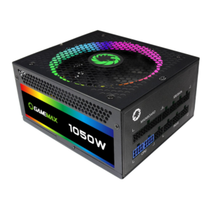 GameMax 1050W 80+ Gold RGB Power Supply Full Modular PSU - Image 2