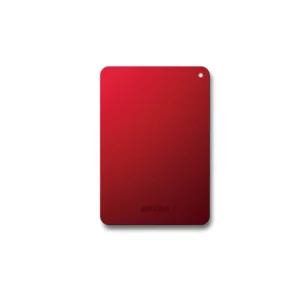 Buffalo 1TB MiniStation Safe USB 3.0 Portable HDD External Hard Drive, Red, Shock Proof