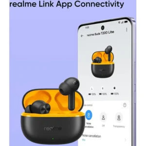 realme Buds T200 Lite Wireless in-Ear Earbuds, Black - Image 4