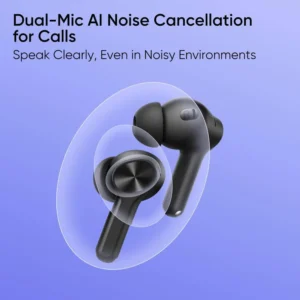 realme Buds T200 Lite Wireless in-Ear Earbuds, Black - Image 3
