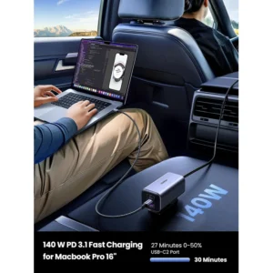 UGreen EC706 4-Port 150W GaN Fast Car Charger Adapter - Image 5