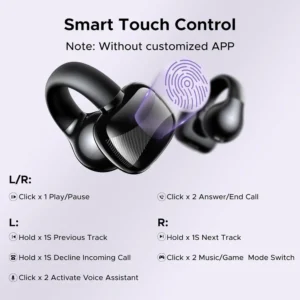 UGreen WS209 HiTune S3 True Wireless Open Ear Earbuds, Black - Image 5