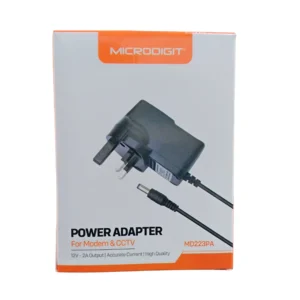 MicroDigit MD223 Power Adapter 12V 2A, UK Plug
