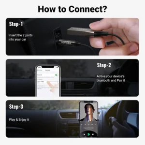 UGreen CM309 Car Bluetooth Audio Receiver - Image 2