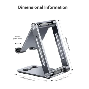UGreen LP263 Adjustable Metal Aluminum Phone Holder Desktop Stand - Image 7