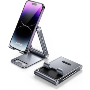 UGreen LP263 Adjustable Metal Aluminum Phone Holder Desktop Stand - Image 6