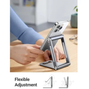 UGreen LP263 Adjustable Metal Aluminum Phone Holder Desktop Stand - Image 3