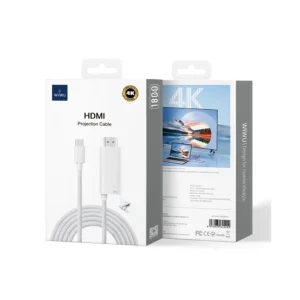 WiWU PS001 USB-C To HDMI 4K@60Hz with PD (100W) 1.8m - Image 4