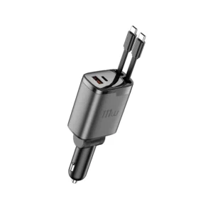WiWU CC034 Helix Pro 111W GaN USB-A+C Fast Car Charger
